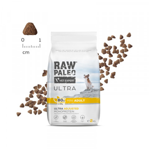 RAW PALEO Ultra Mini Adult Turkey - suché krmivo pro psy - 2 kg - Fotogalerie 4