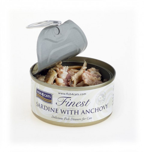 FISH4CATS Sardine with anchovy - mokré krmivo pro kočky - 70g - Fotogalerie 3