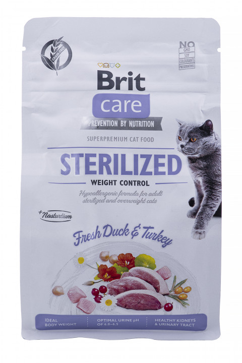 BRIT Care Grain-Free Sterilized Weight Control - suché krmivo pro kočky - 400 g - Fotogalerie 1