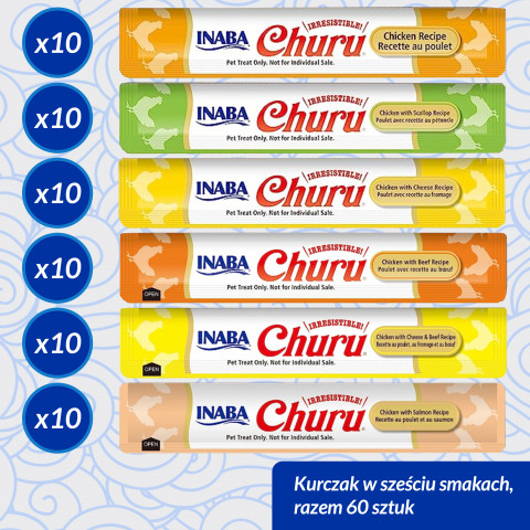 INABA Churu Variety box Chicken - pamlsek pro kočky - 60 x 14g - Fotogalerie 3