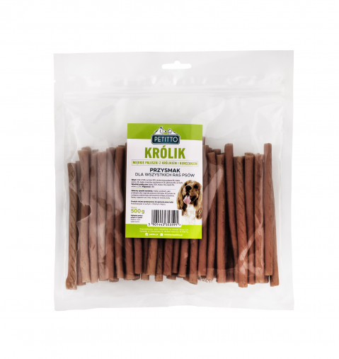 PETITTO Soft rabbit fingers - pamlsek pro psa - 500g - Fotogalerie 3