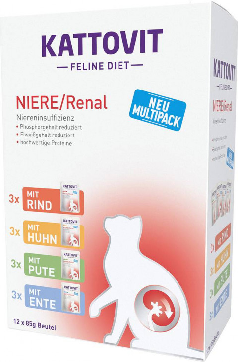 KATTOVIT Feline Diet Niere/Renal - mokré krmivo pro kočky - 12 x 85g - Fotogalerie 1