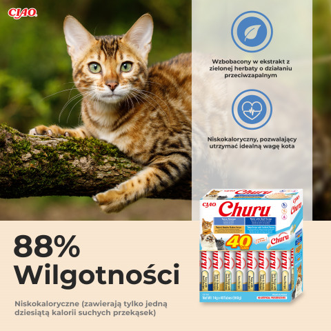 INABA Churu Variety box Tuna with seafood - pamlsek pro kočky - 40 x 14g - Fotogalerie 5