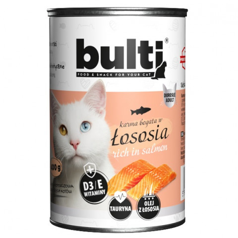 BULTI Mielonka Mix 6 příchutí - vlhké krmivo pro kočky - 36x400g - Fotogalerie 9