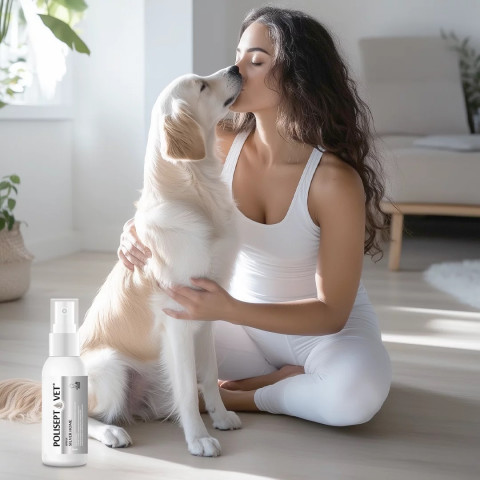 JM SANTE Polisept Vet Spray silver home spray – sprej na rány pro psa a kočku – 50ml - Fotogalerie 2
