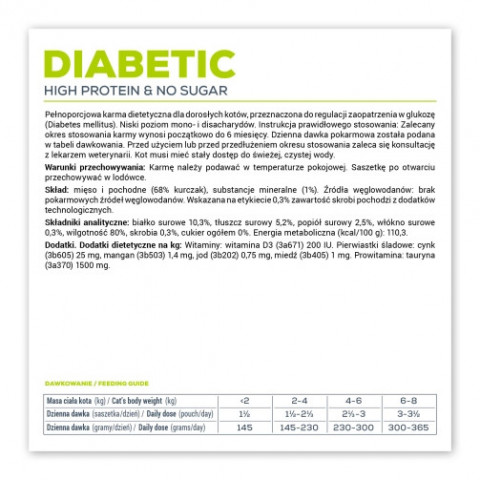 VET EXPERT Veterinary Diet Diabetic Cat - mokré krmivo pro kočky - 100g - Fotogalerie 2