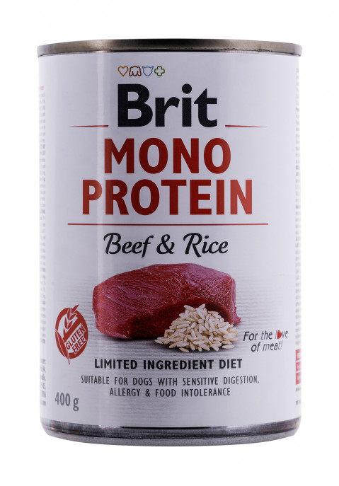 BRIT Mono Protein Beef & Rice - mokré krmivo pro psy - 400g - Fotogalerie 3