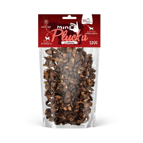 SYTA MICHA Mini beef lungs - pamlsek pro psa - 100g - Fotogalerie 1