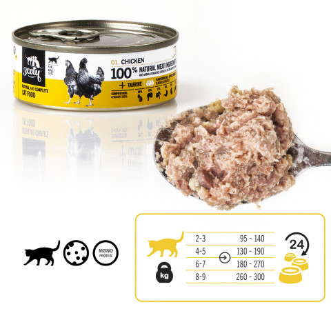 3COTY Chicken - mokré krmivo pro kočky - 6x80g - Fotogalerie 14