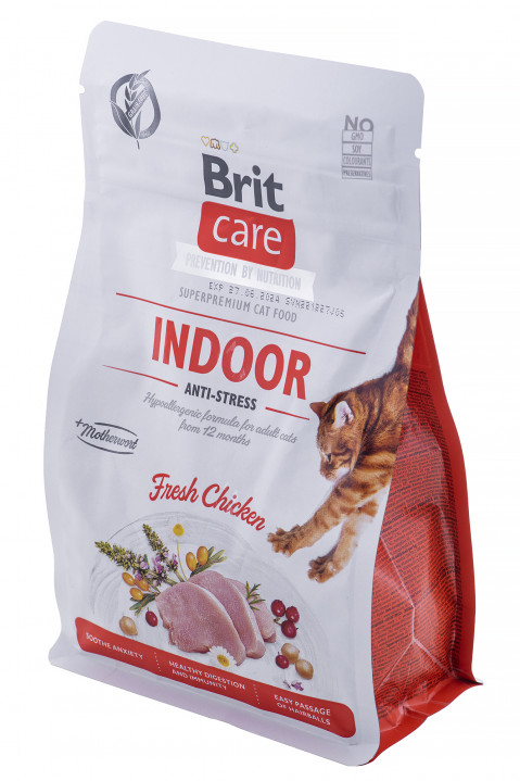 BRIT Care Grain-Free Adult Indoor Anti-Stress - suché krmivo pro kočky - 400 g - Fotogalerie 2