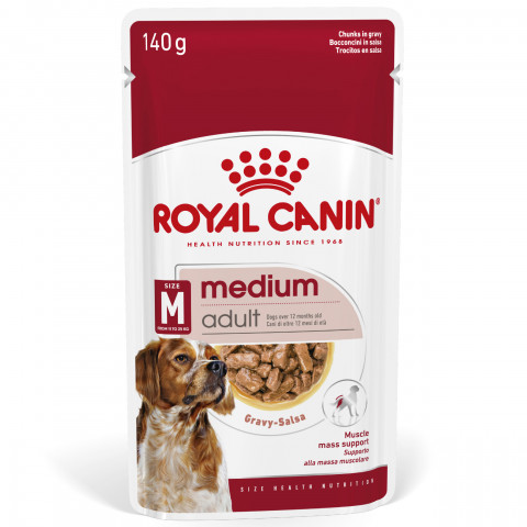 ROYAL CANIN SHN Medium Adult in sauce - vlhké krmivo pro dospělé psy - 10x140g - Fotogalerie 5