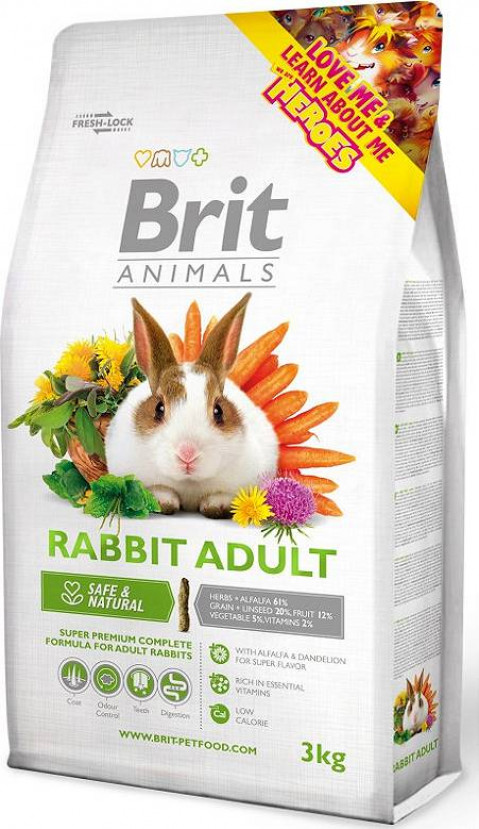 Brit Animals Rabbit Adult Complete 3kg - Fotogalerie 1