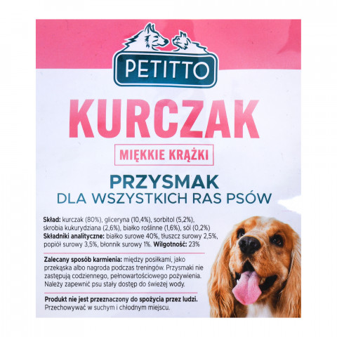 PETITTO Měkké kuřecí kroužky - pochoutka pro psy - 500 g - Fotogalerie 3