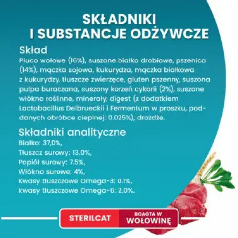 PURINA One Sterilcat Wołowina - suché krmivo pro kočky - 9,75kg - Fotogalerie 2