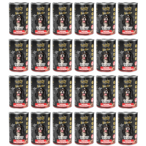 TUF TUF Selection Masové kuličky s hovězím masem a bachorem - vlhké krmivo pro psy - 24x415g - Fotogalerie 1