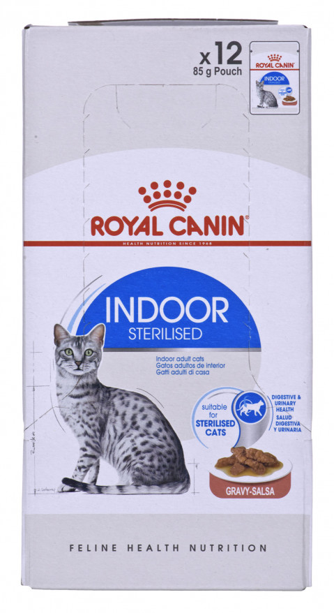 ROYAL CANIN Indoor Sterilized - Mokré krmivo pro kočky - Kousky v omáčce 12x85 g - Fotogalerie 10