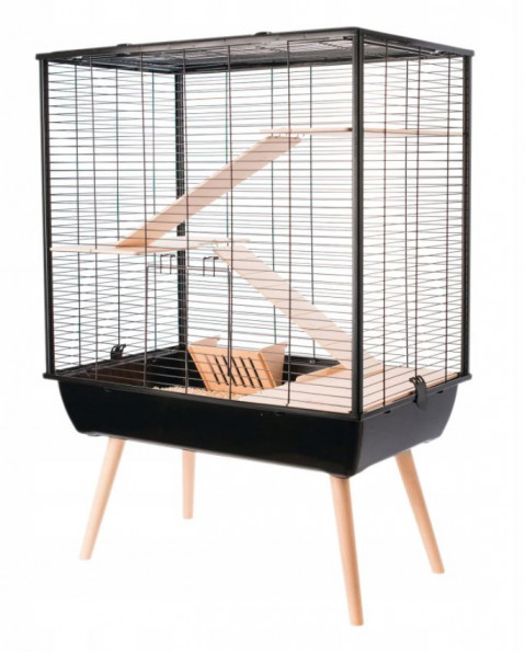 Zolux Klec Neo Cosy pro velké hlodavce H80, černá - Fotogalerie 1