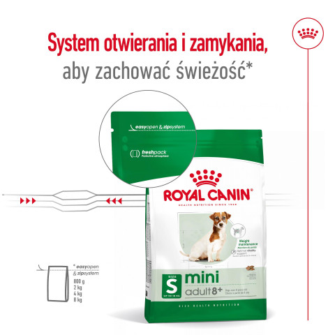 ROYAL CANIN Mini Adult +8 - suché krmivo pro psy - 2 kg - Fotogalerie 11