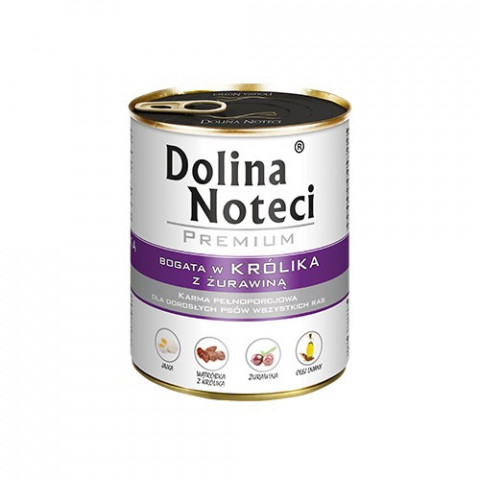 DOLINA NOTECI Premium Rich in rabbit with cranberries - Mokré krmivo pro psy - 800 g - Fotogalerie 1