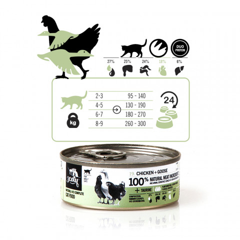 3COTY Chicken with goose - mokré krmivo pro kočky - 6x80g - Fotogalerie 7