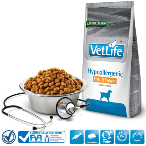 FARMINA Vet Life Hypoallergenic Fish & Potato suché krmivo pro psy - 12 kg. - Fotogalerie 2