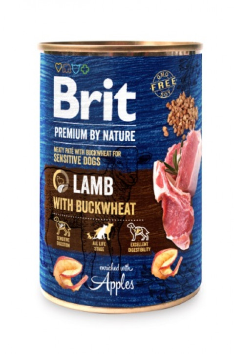 BRIT Premium by Nature Lamb with buckwheat - mokré krmivo pro psy - 400g - Fotogalerie 1