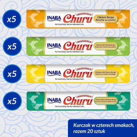 INABA Churu Variety box Chicken - pamlsek pro kočky - 20 x 14g - Fotogalerie 3