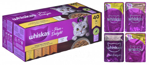 WHISKAS Pure Delight Poultry in jelly - mokré krmivo pro kočky - 40 x 85g - Fotogalerie 12