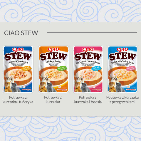INABA Ciao Stew Chicken & Tuna - pamlsek pro kočky - 40g - Fotogalerie 5