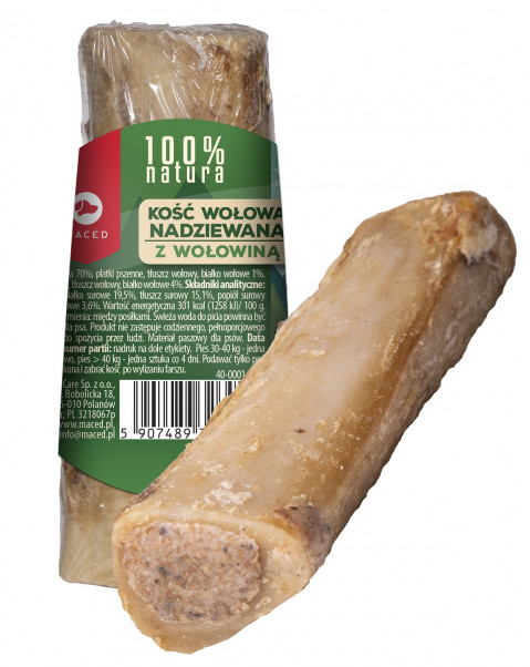 MACED Bone stuffed with beef - žvýkačka pro psa - 150g - Fotogalerie 1