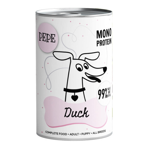 PAKA ZWIERZAKA Pepe Duck - vlhké krmivo pro psy - 400g - Fotogalerie 1
