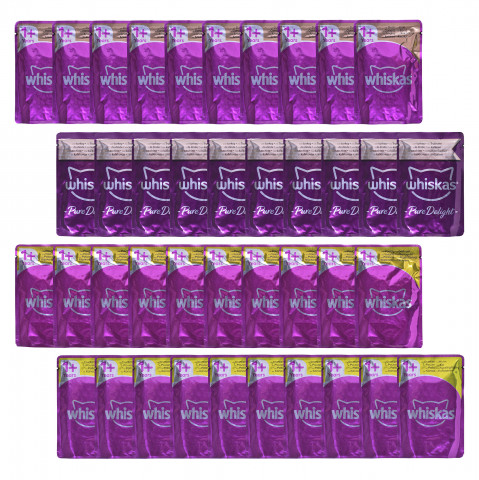 WHISKAS Pure Delight Poultry in jelly - mokré krmivo pro kočky - 40 x 85g - Fotogalerie 4