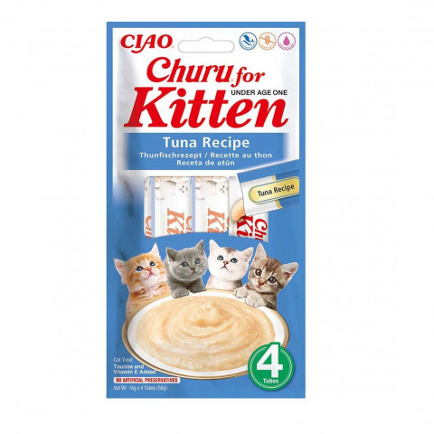 INABA Churu Kitten Tuna Recipe - pamlsek pro kočky - 4x14g - Fotogalerie 1