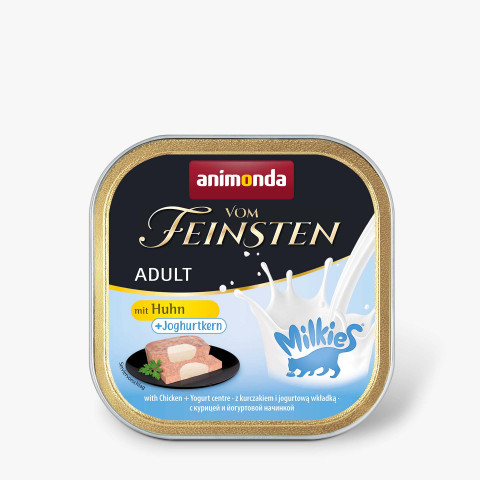 ANIMONDA Vom Feinsten Adult Milkies s kuřetem a jogurtovou náplní - mokré krmivo pro kočky - 100g - Fotogalerie 1