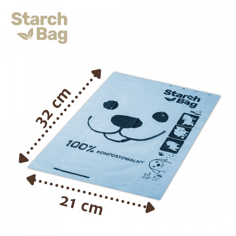 STARCHBAG BIO sáčky na exkrementy kompostovatelné černé – 8x15 ks - Fotogalerie 5
