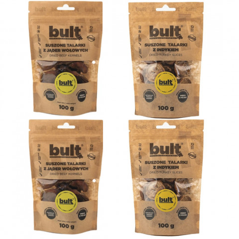 BULT Sušené kolečka MIX 2 příchutí – pochoutka pro psy – 4x100g - Fotogalerie 1