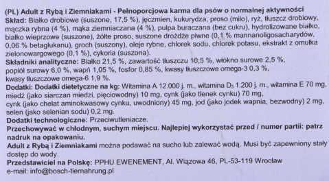 BOSCH Fish & Potato - suché krmivo pro psy - 3 kg - Fotogalerie 2