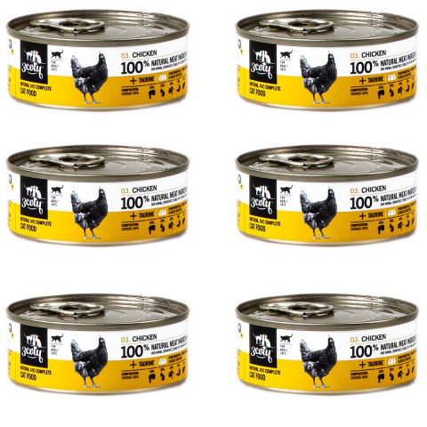 3COTY Chicken - mokré krmivo pro kočky - 6x80g - Fotogalerie 1