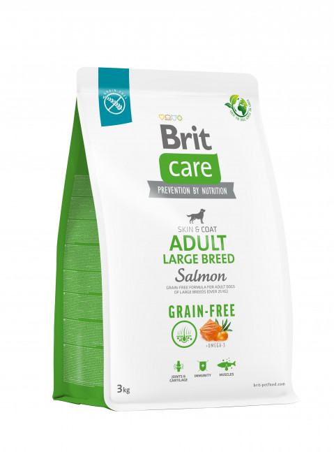 Suché krmivo pro dospělé psy velkých plemen - BRIT Care Grain-free Adult Salmon- 3 kg - Fotogalerie 1