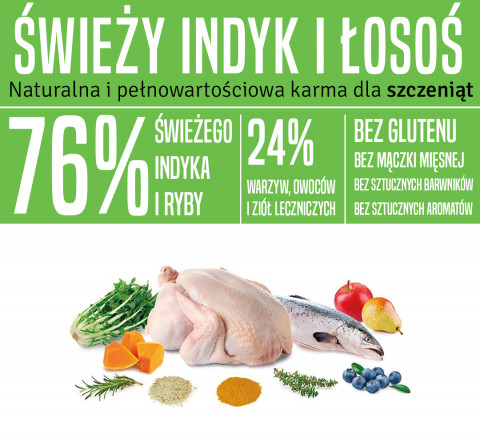 ARQUIVET Fresh Puppy Krůtí a Losos - polo-mokré krmivo pro psy - 10kg - Fotogalerie 3