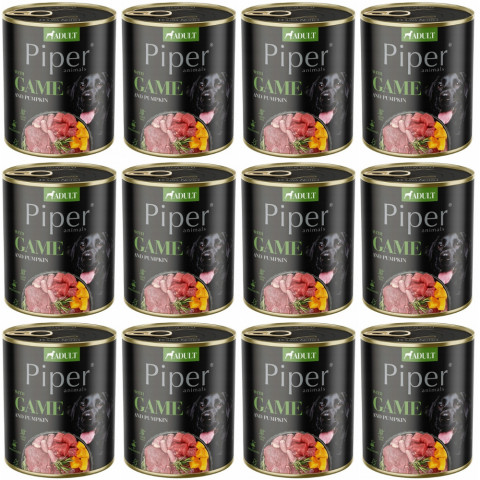 DOLINA NOTECI Piper Animals se zvěřinou a dýní - vlhké krmivo pro psy - 12x800g - Fotogalerie 1