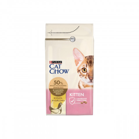 Purina Cat Chow Kitten suché krmivo pro kočky Kotě Kuřecí maso 1,5 kg - Fotogalerie 2