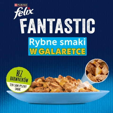 Felix Fantastické rybí příchutě v želé s tuňákem, lososem, treskou a platýsem - (12x 85g) - Fotogalerie 8