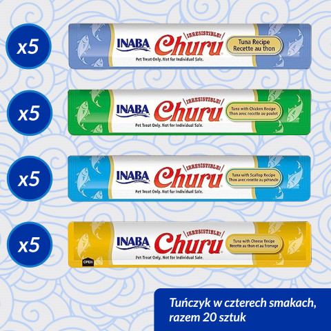 INABA Churu Variety box Tuna - pamlsek pro kočky - 20 x 14g - Fotogalerie 3