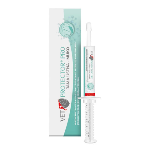 JM SANTE Vet Protector Pro Muko - stomatologický ochranný gel pro psy a kočky – 15 ml - Fotogalerie 1