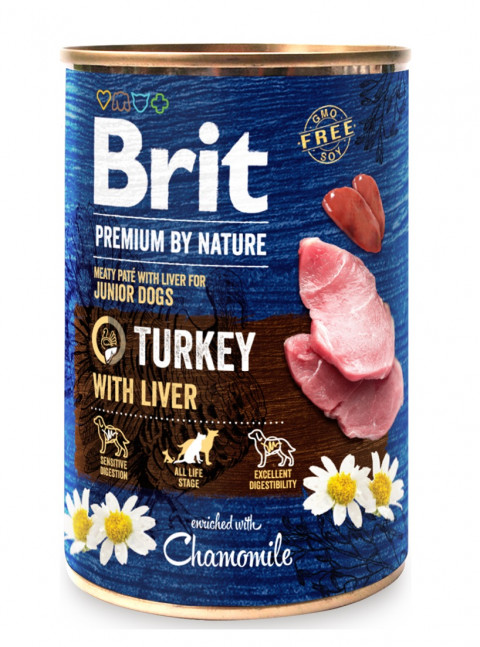BRIT Premium by nature Junior Turkey with Liver - vlhké krmivo pro psy - 400g - Fotogalerie 1