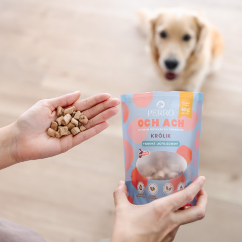 PERRO Och Ach Rabbit - pamlsek pro psa - 40g - Fotogalerie 3
