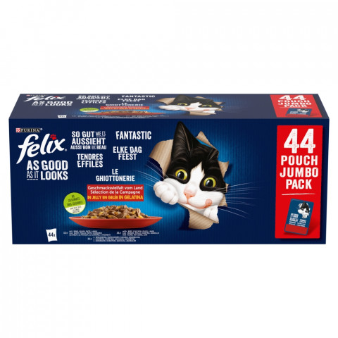 PURINA Felix Fantastic Mix in jelly - mokré krmivo pro kočky - 44 x 85g - Fotogalerie 1