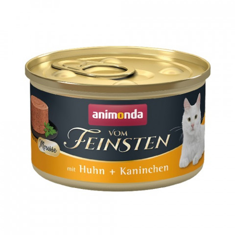 ANIMONDA Vom Feinsten Mousse Chicken and rabbit - mokré krmivo pro kočky - 85g - Fotogalerie 1