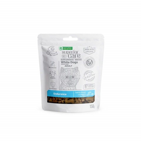 NATURE'S PROTECTION SC White Dogs Adult Endurance Insects Rýže - pamlsek pro psy - 150 g - Fotogalerie 1